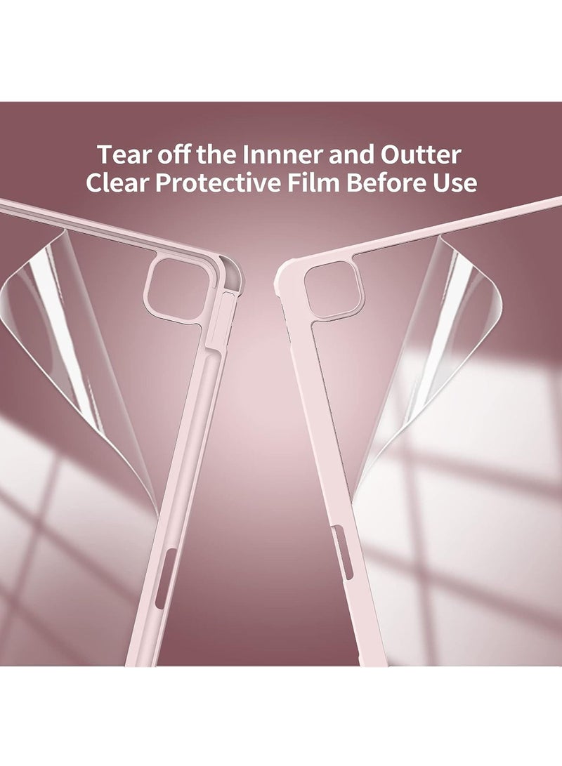 Rock Pow Case for iPad Pro 12.9 Inch (6th/5th/4th/3rd Generation 2022/2021/2020/2018) Pencil Holder Auto Sleep/Wake Camera Protection Transparent Shockproof Back Cover - Image 5