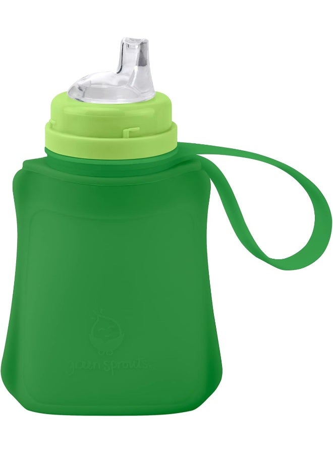 Green Sprouts Sprout WareÂ® Sip & Straw Pocket made from Silicone and Plants (8 oz.) - Image 1