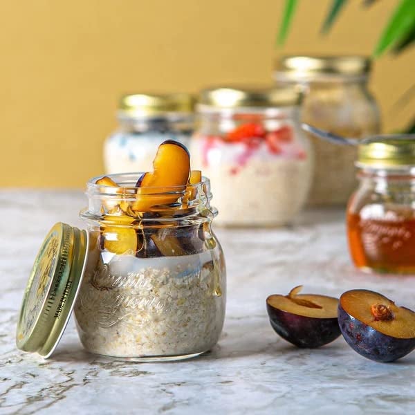 Bormioli Rocco Quattro Stagioni Clear Airtight Mason Jar, 8.5 Oz. Made from Food Safe Durable Glass, Made in Italy. - Image 2
