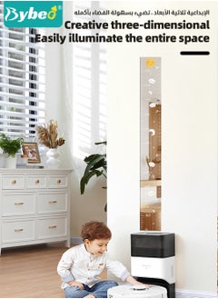 Bybeo Kids Height Ruler, Height Measurement Chart, Growth Chart Mirror, Mirror Growth Chart for Wall, 70-180cm Height Chart for Kids, Puzzle Mirror Growth Chart for Kids, Kids Room Wall Growth Chart Bedroom Wall Decor, Foldable Height Measuring Mirror  - Image 3