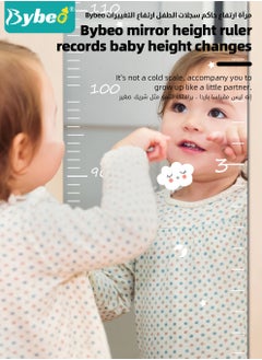 Bybeo Kids Height Ruler, Height Measurement Chart, Growth Chart Mirror, Mirror Growth Chart for Wall, 70-180cm Height Chart for Kids, Puzzle Mirror Growth Chart for Kids, Kids Room Wall Growth Chart Bedroom Wall Decor, Foldable Height Measuring Mirror  - Image 4