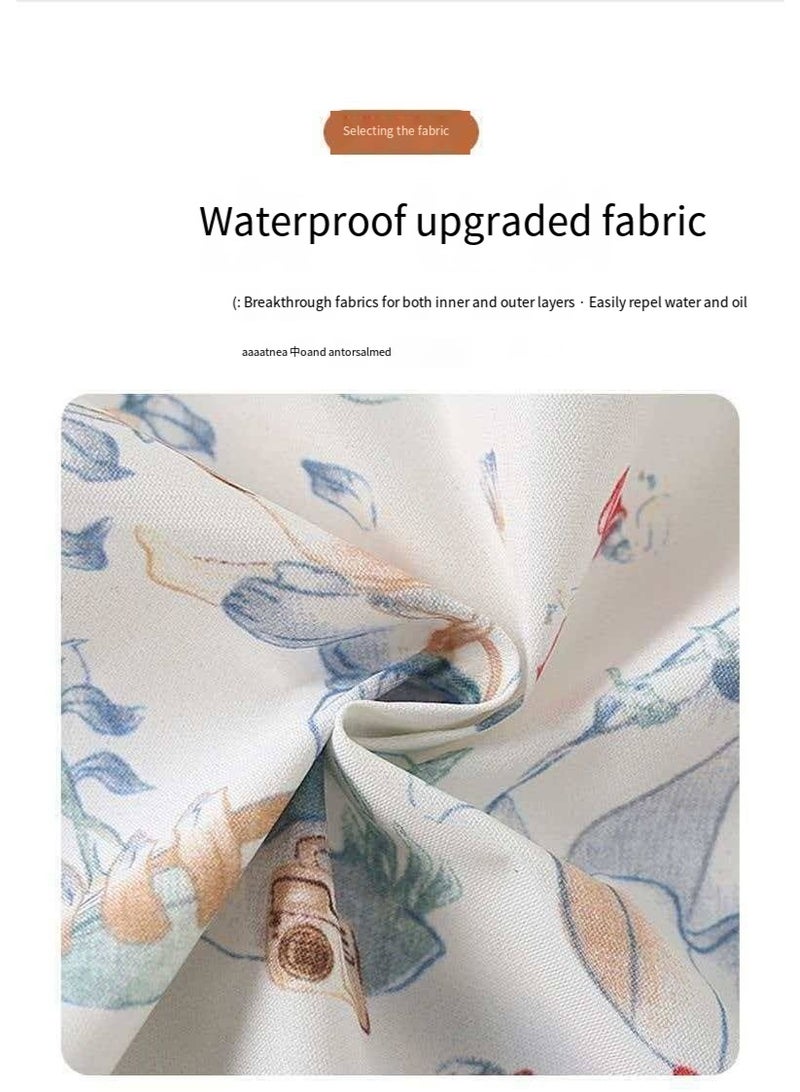 Sleeveless Waterproof Baby Bib for 2-4 Years Old, 43cm Length 37cm Bust 3D Large Food Catcher Toddler Anti-Stain Feeding Apron - Image 2