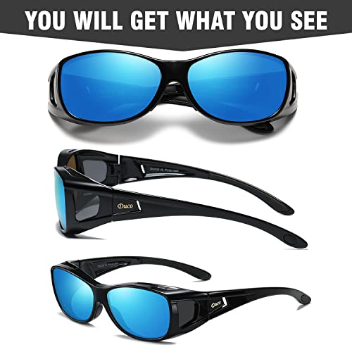 DUCO Wraparound Fitover Glasses Polarized Wear Over Sunglasses for Men Women UV Protection Sun Glasses Driving 8953 - Image 3