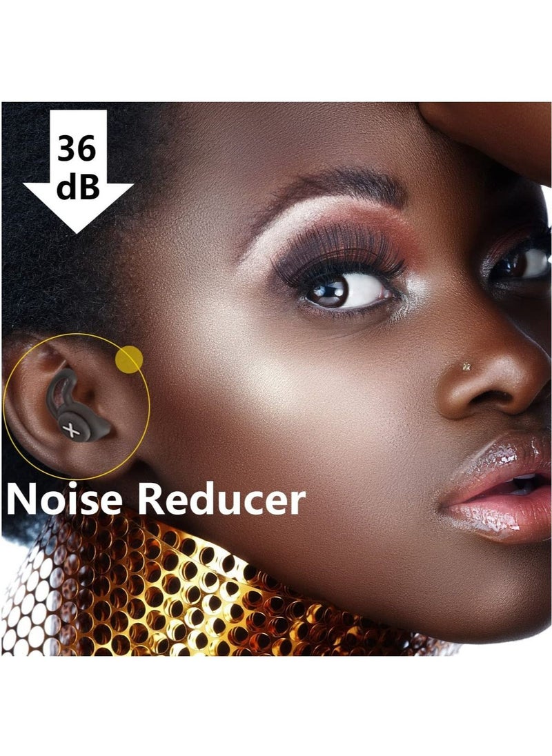 Generic - Noise Cancelling Earplugs, Sleeping Earplugs Ultra Soft Reusable Hearing Protection Soft Silicone Earplugs for Concert, Motorcycle, Airplane, Work Noise Cancelling - 36dB Noise Cancelling - Image 1