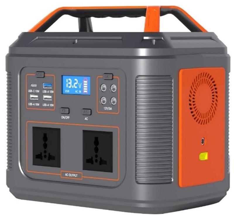 Sharpdo Portable Power Station, 153Wh LiFePO4 (LFP) Battery, 150W AC/100W USB-C Output, 220V AC Outlets/DC Ports and LED Light, Lithium Battery Backup for Home Outdoor Travel Camping Blackout - Image 1