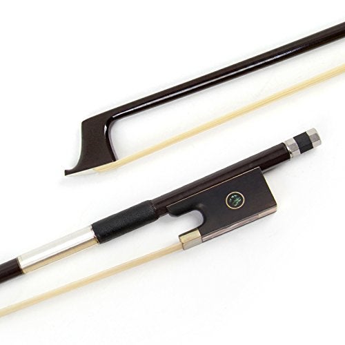 Kmise Carbon Fiber Violin Bows: Lightweight Violin Bow 3/4, Anti-Deformation Fiddle Bow, Ultra-Stretchy Horse Hair, Gift for Professional, Beginner, Adults, Kids Violins Practice (Coffee) - Image 1