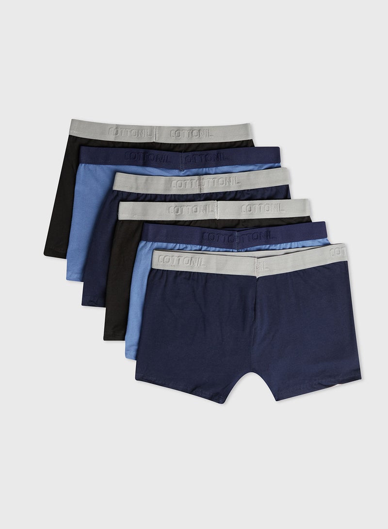 COTTONIL مجموعة من 6 بوكسر سادة 104 - Image 5