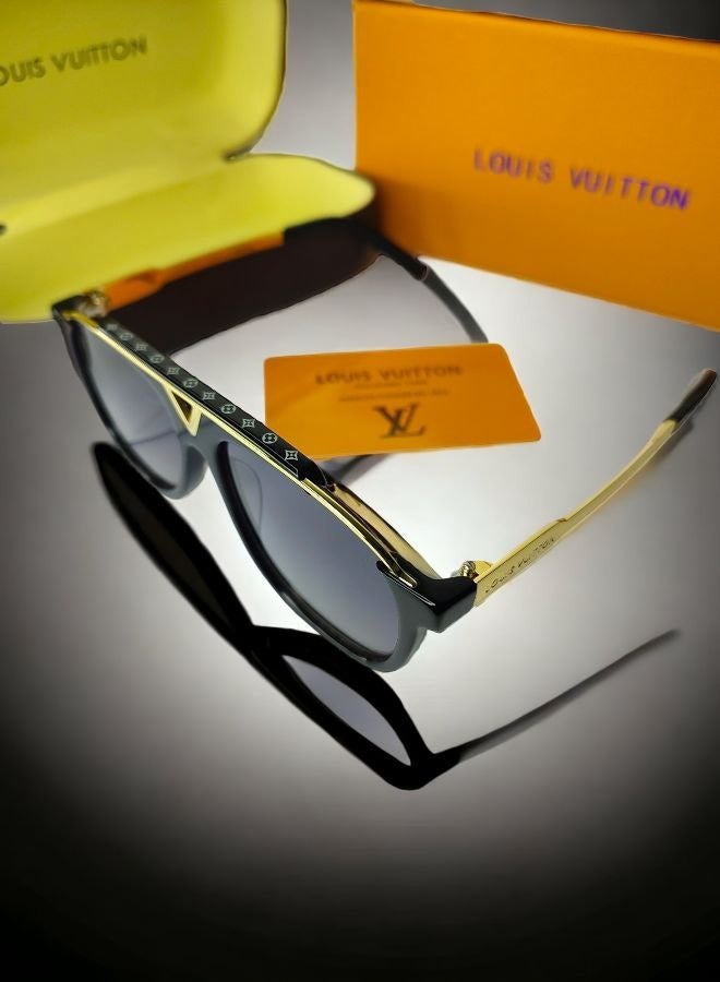 Louis Vuitton Stylish Black Sunglasses - Lightweight & Comfortable - Unisex Design for Men & Women - UV Protection - High-Quality & Durable - Modern & Trendy Look - Perfect for All Outfits  - Image 4