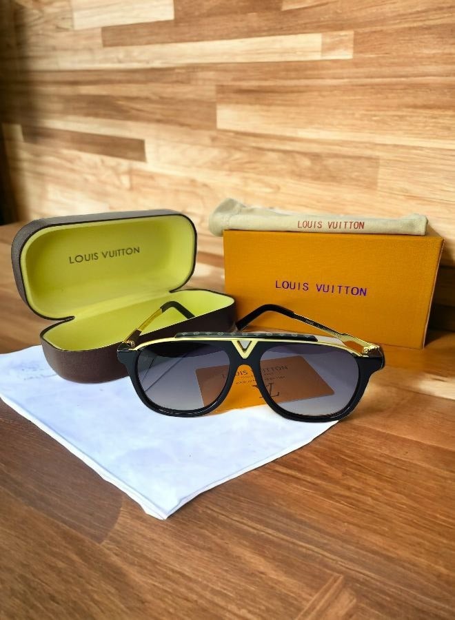 Louis Vuitton Stylish Black Sunglasses - Lightweight & Comfortable - Unisex Design for Men & Women - UV Protection - High-Quality & Durable - Modern & Trendy Look - Perfect for All Outfits  - Image 1
