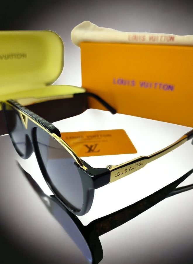 Louis Vuitton Stylish Black Sunglasses - Lightweight & Comfortable - Unisex Design for Men & Women - UV Protection - High-Quality & Durable - Modern & Trendy Look - Perfect for All Outfits  - Image 2