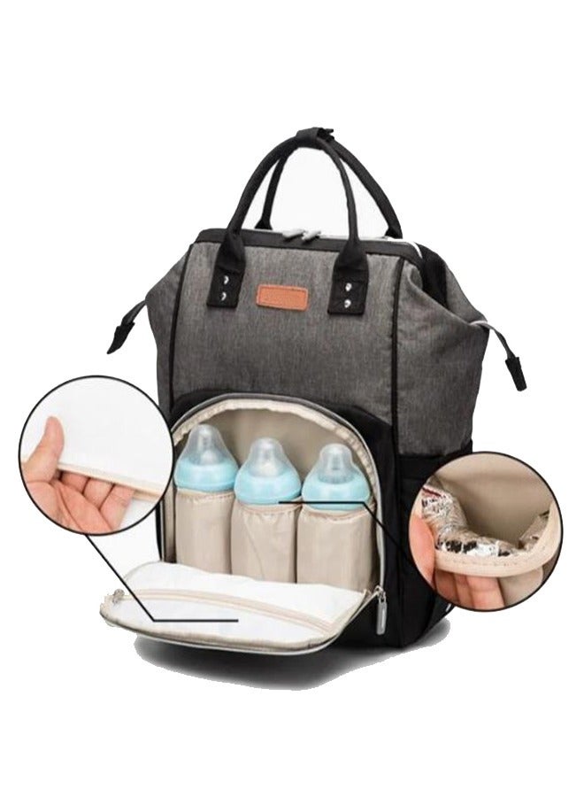 Hihonor Multifunctional Large Capacity Diaper Bag For Travel（black） - Image 4