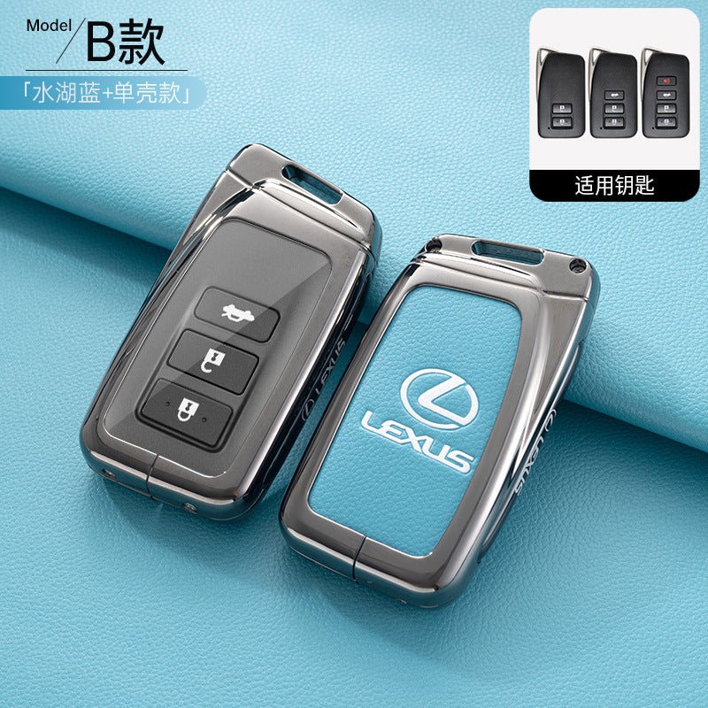 Lexus Key Cover for ES200, RX300, ES300H, NX200, UX260H, RX270 - Zinc Alloy, Simple Style - Image 1