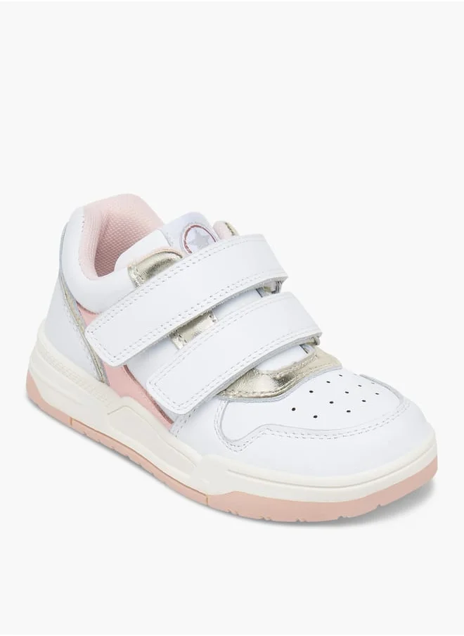 JUNIORS Colourblock Sneakers with Hook and Loop Closure