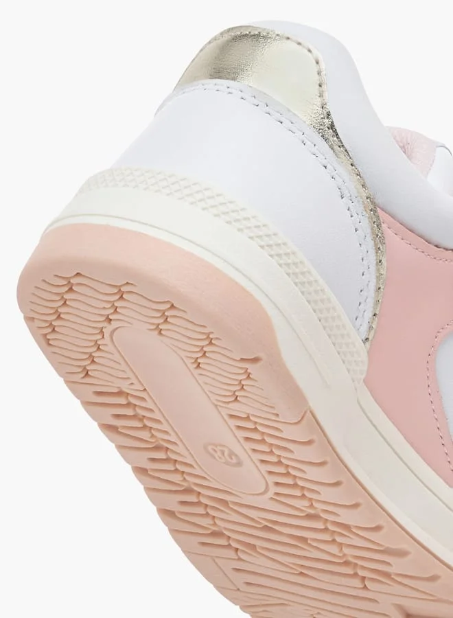 JUNIORS Colourblock Sneakers with Hook and Loop Closure