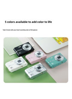 Generic 50 Million Portable 4K High Pixel 2.4-inch Retro Old-fashioned Digital Camera Portable Card Player Entry-level-Body Color:Green +32G Memory Card + Android Mobile Phone Adapter + USB Card Reader  - Image 2