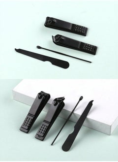 amazing.EGP Nail Clipper Set, 4pcs Stainless Steel Nail Clipper Kit with Brown Case, Cleaner, Dead Skin Remover Quickly Manicure Tools Stainless Steel for Men Women Nail Cleaner  - Image 2
