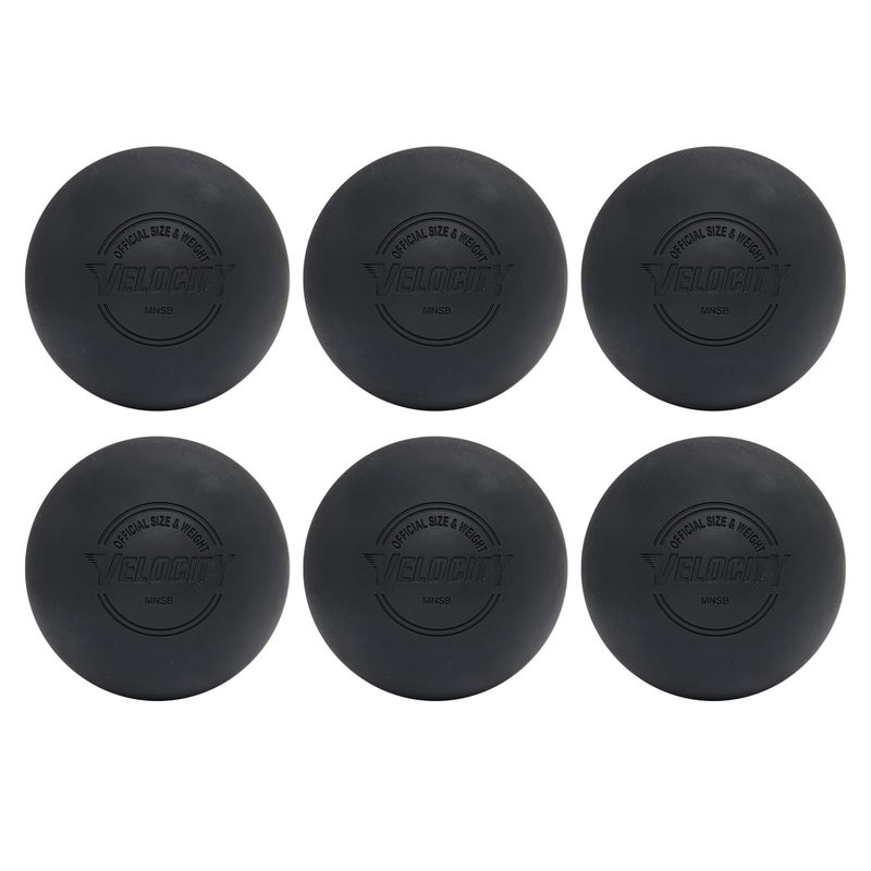 Velocity Practice Lacrosse Balls - 1, 2, 3, 6, 12, 18, 24, 36, 60 and 120 Packs - Official Size and Weight - Black - Image 1