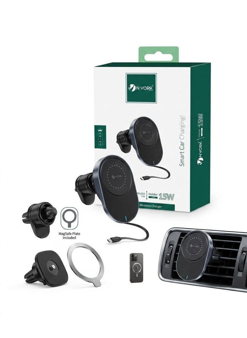 NYORK CH-581 Car Phone Holder with Charger - Image 1