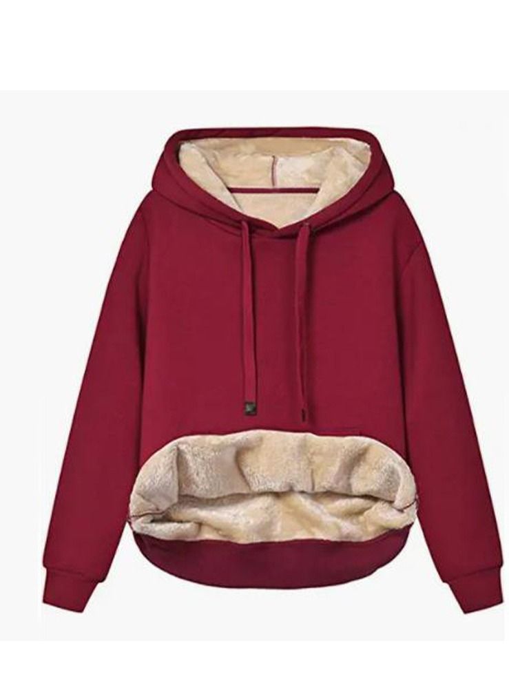 Loquat Autumn And Winter Casual Simple Thick Warm Hoodie