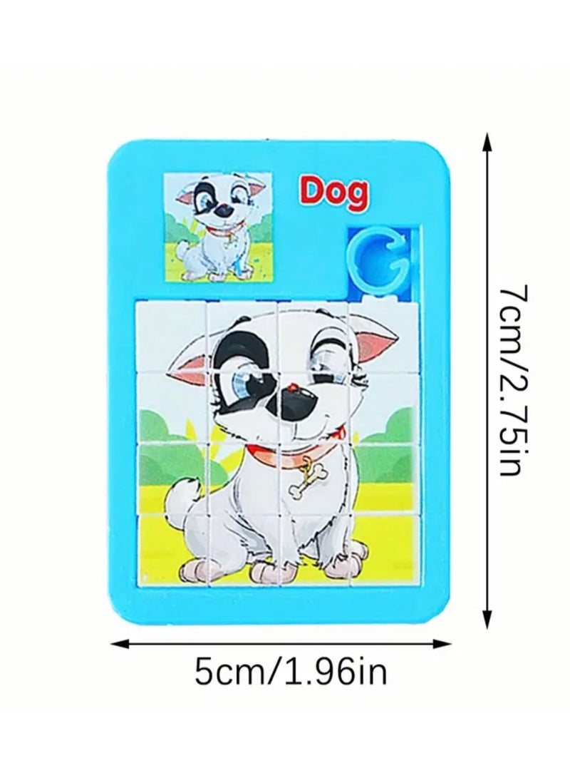 10pcs Cartoon Animal Slide Puzzles, 16 Grid Maze Puzzle Toys, Exercise Hand Eye Coordination Skills, School Student Prize Gifts, Party Gatherings, Small Game Competitions - Image 5