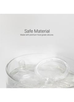 comotomo Natural Feel Baby Bottle 250 ML With Pack Of 2 Natural Teat Silicone Nipples, Y Shape Hole With Variable Flow For 6 Months +  - Image 2