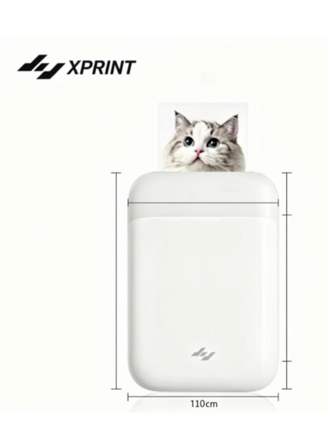 إكس برينت الطابعة الصورية المحمولة XPRINT، طابعة جيب صغيرة لاسلكية بالبلوتوث، طابعة صور فورية متوافقة مع هواتف أندرويد وiOS الذكية، طابعة حرارية بدون حبر للاستخدام المنزلي والسفر - Image 2