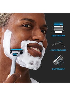 DORCO Dorco Pace 4 Pro - Four Blade Razor Shaving System - 16 Cartridges (No Handle)  - Image 5