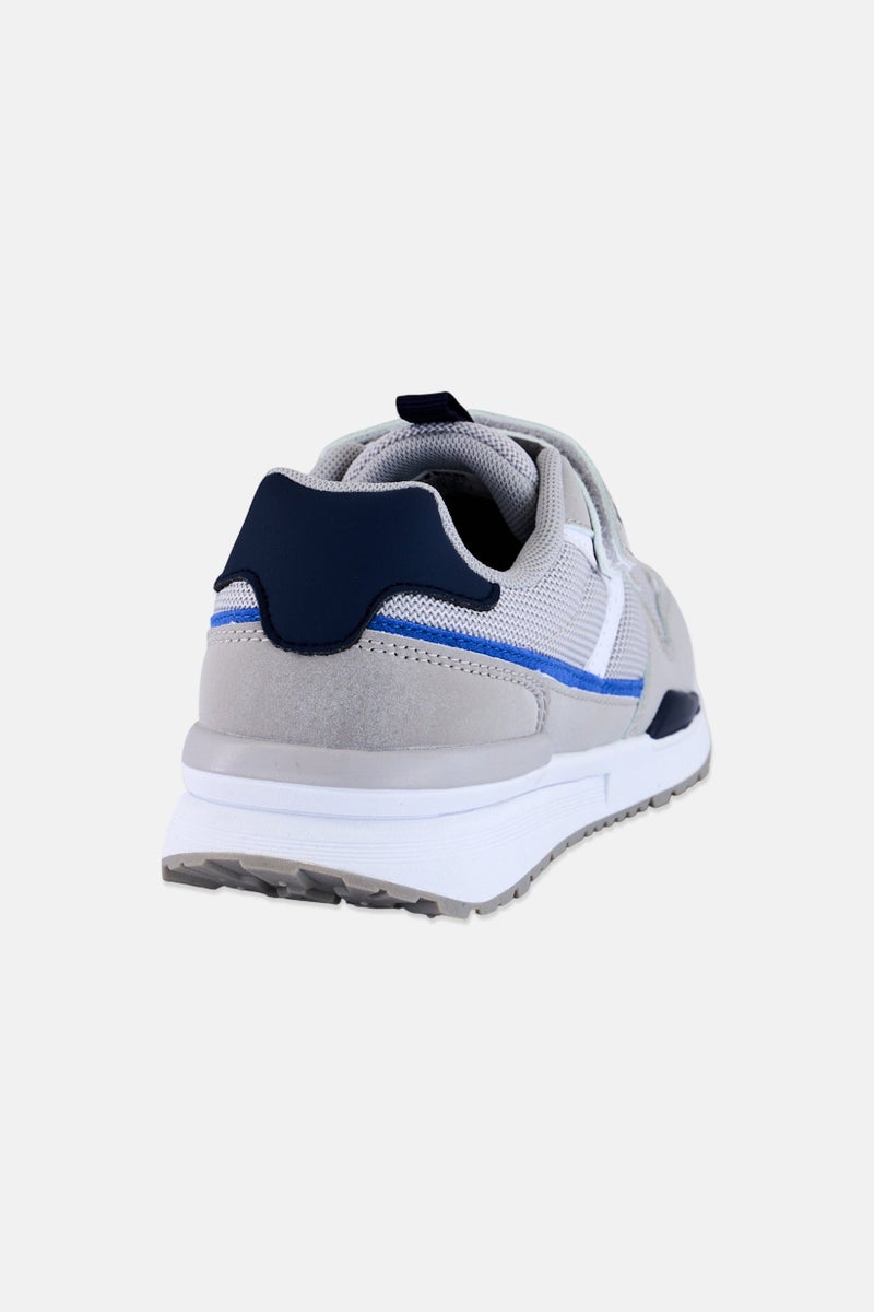 RBX Kids Boy Brand Logo Velcro Closure Outdoor Shoes, Light Grey - Image 2