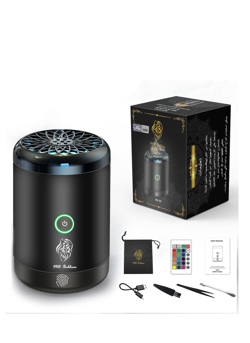 عود بخور مبخرة كهربائية ملونة جديدة مع أضواء LED  - Image 2