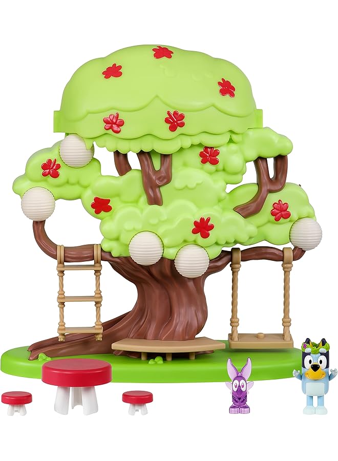 BLUEY Tree Playset With Secret Hideaway Flower Crown And Fairy Figures Accessories Green 28.19 X 27.51 2.79 Cm Medium 17529 - Image 1