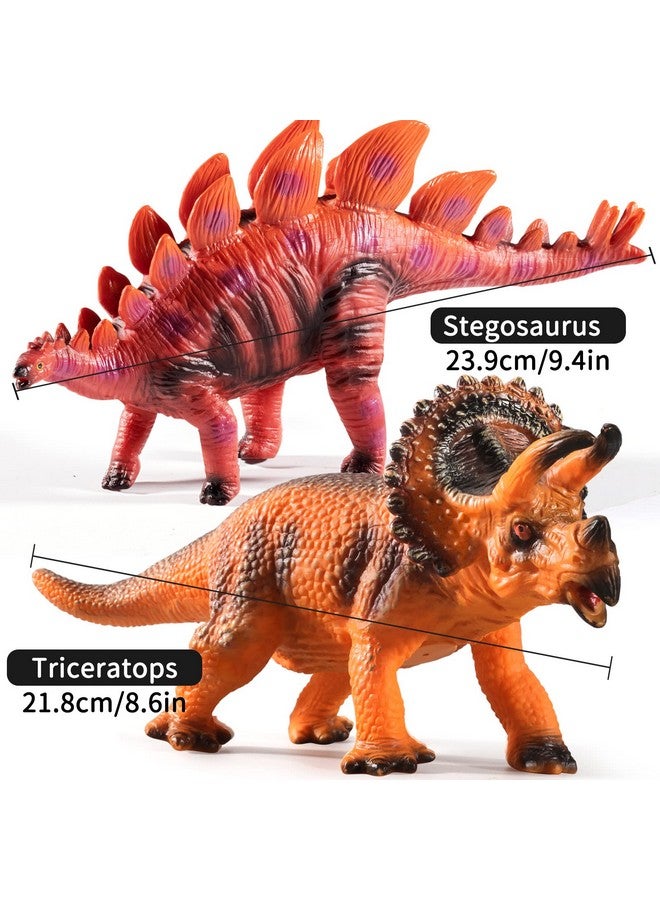 TEMI 7 Piece Jumbo Dinosaur Toys for Kids 3-5, Large Soft Toys for Dinosaur Lovers, Boys, Toddler Ages 5-7 Years, Perfect Party Favors, Birthday Gifts - Image 2