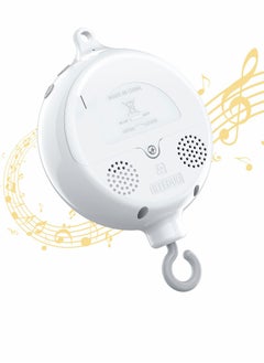 Baby Music Box Rotator, Crib Replacement Mobile Motor Rotation Universal Hanging Box, 12 Lullabies Battery Powered Bed Bell for Home Nursery Sleep