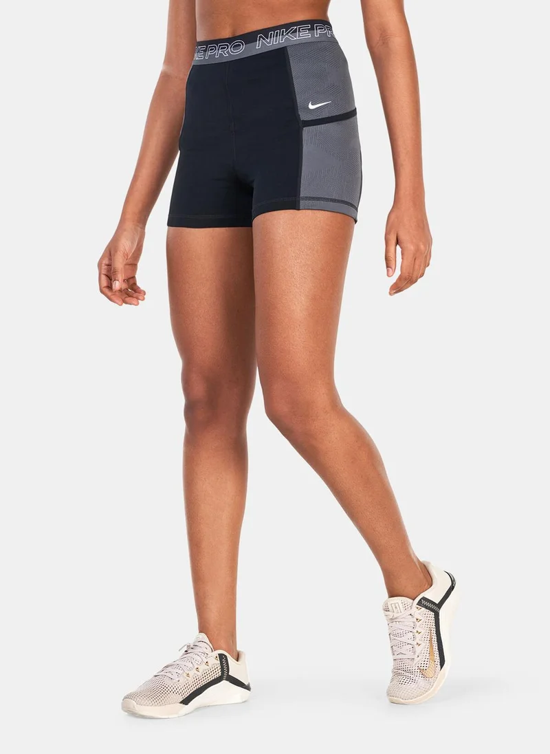 Nike Women's Pro High-Waisted 3-Inch Training Shorts