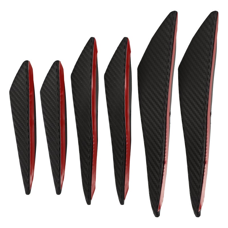 6pcs Car Front Bumper Vehicle Front Spoiler Decorations Car Modification Supplies - Image 1