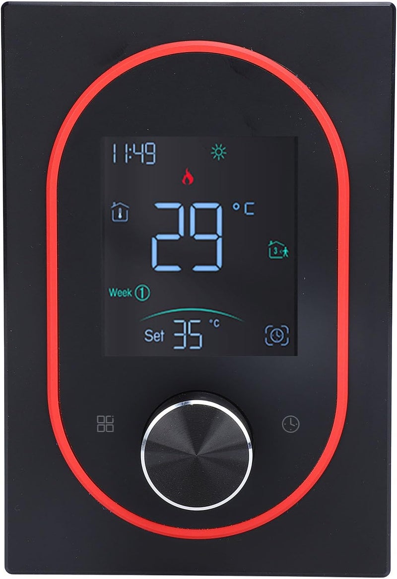 Smart Thermostat, 95V-240V, LCD Display, Water Heating Thermostat, Electric Heating Thermostat, with Programming App, Suitable for Home, Office, Shopping (Regular) - Image 1