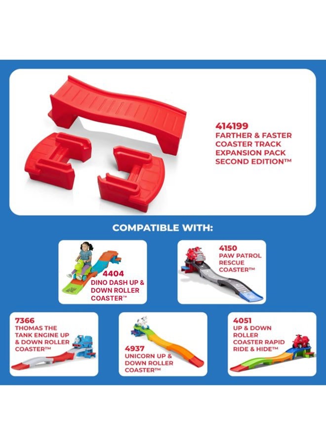 Step2 Farther & Faster Coaster Track Expansion Pack, Second Edition | Extra Track for Roller Coaster Toys - Image 3