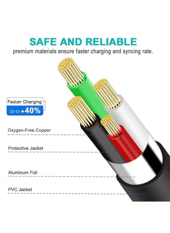 SCOVEE Camera USB Cable Cord for Canon Rebel/PowerShot/EOS/DSLR/ELPH Digital Cameras,SCOVEE Transfer Wire Data Cable for Canon Rebel Camcorder,Vixia PC Computer Interface Charger Replacement 6FT Long  - Image 3