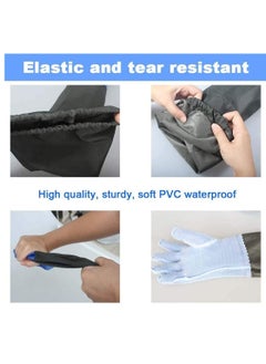 Y&D Plastic Gloves Pond Cleaning Drainage Full Arm Elastic Band PU Wear-Resistant Waterproof  - Image 5