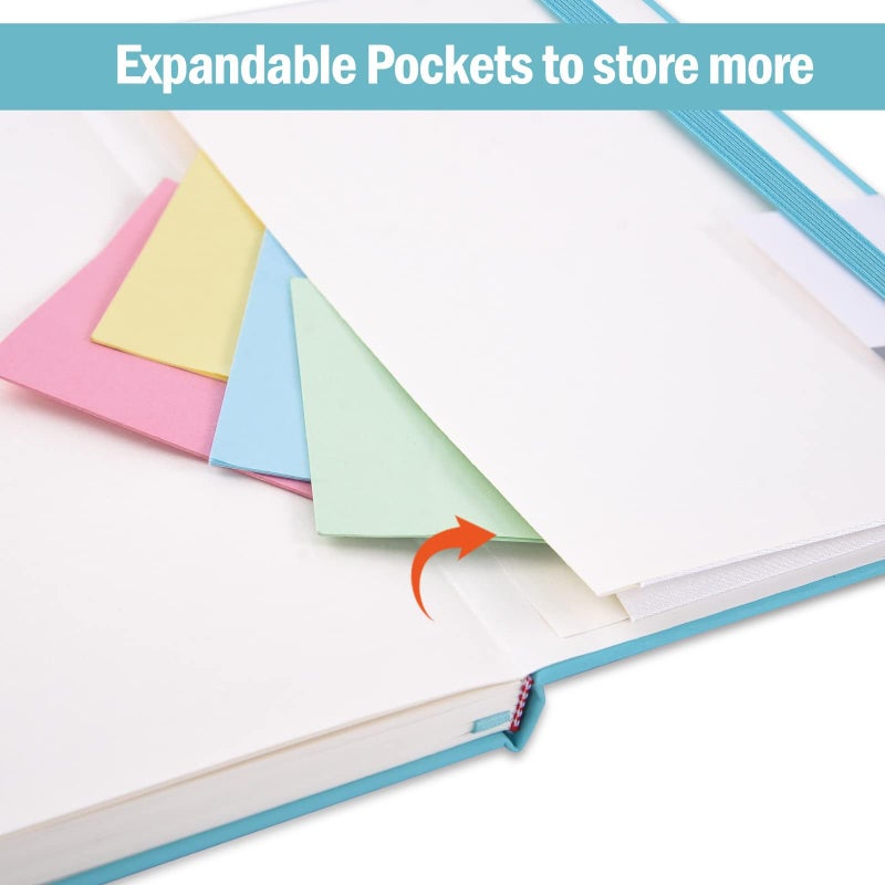 Comix Lined Journal Notebooks - 6 Pack Hardcover A5 Size Notebook, College Ruled Notebook for Writing, 6 Colors Journals for Women Men, 196 Pages, 5.7 inches x 8.3 i nches - Image 4