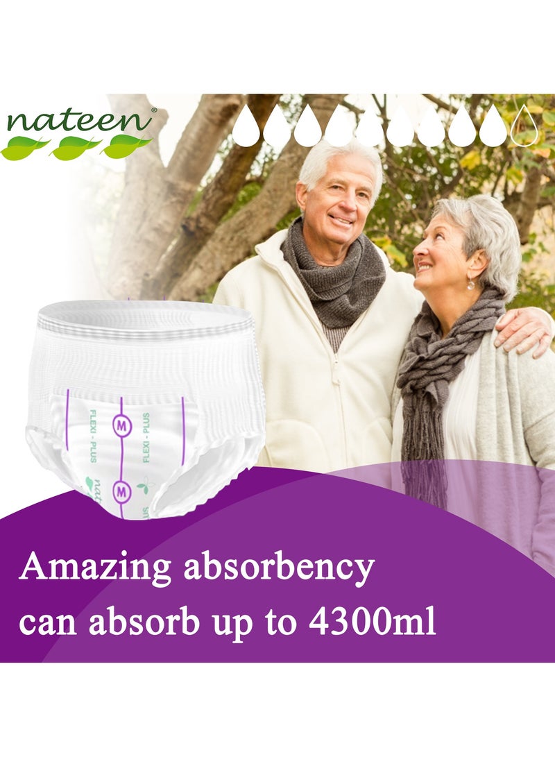 nateen Nateen Flexi Ultra Adult Diapers Pants, ultima absorbency Incontinence Pull Ups, Large,Waist Size 110-170cm,20 Count Adult Pants diaper ,Superior Comfort,Excellent Combination of Protection. (20 Count)  - Image 4