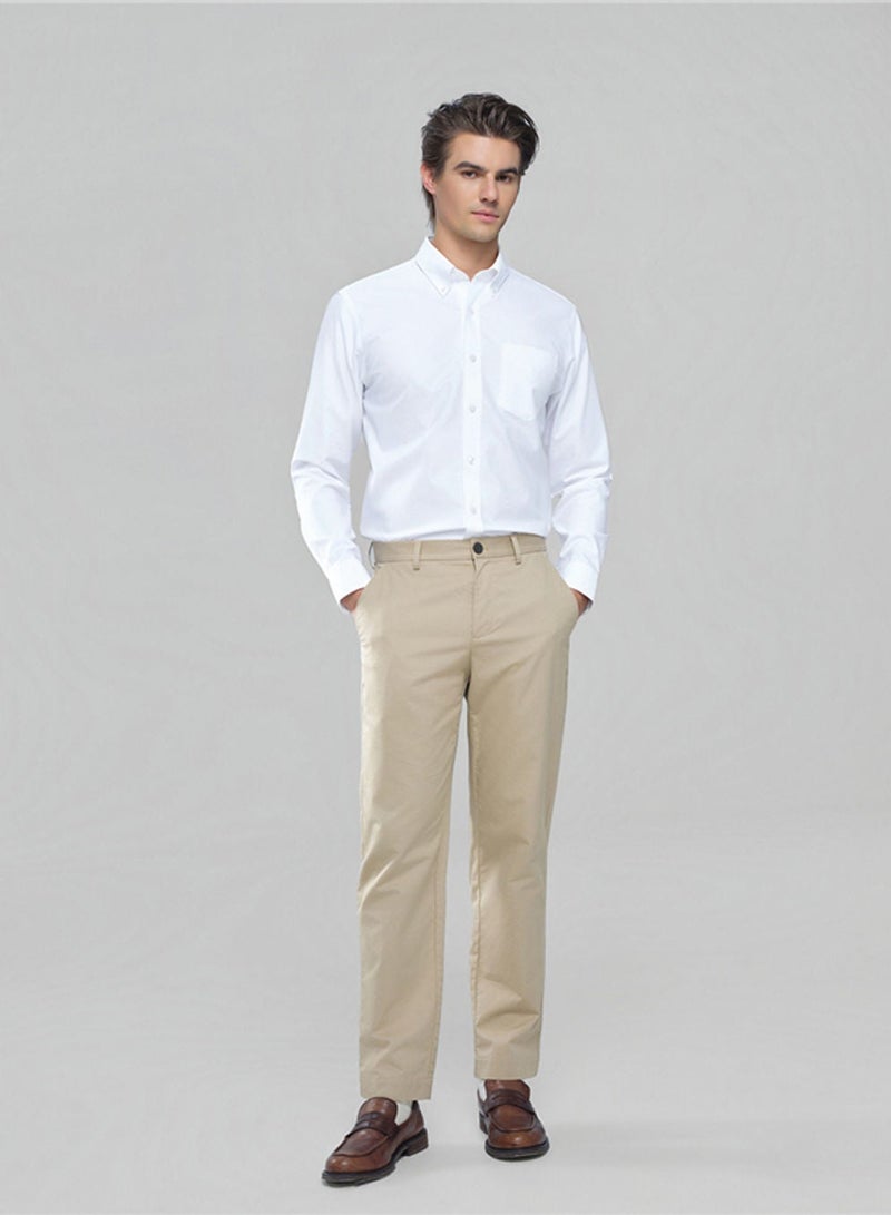 GIORDANO Men’s Cotton Long-Sleeve Wrinkle-Free Shirt - Image 2