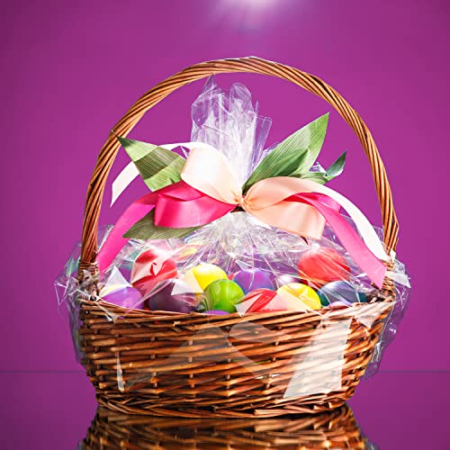 CUDICY 50pcs Cellophane Bags 12x18 Cellophane Wrap Goodie Bags Large Clear Gift Bag Party Favors Bag Clear Treat Wraps with Ties Plastic Gift Packaging Wraps for Cookie Candy - Image 5