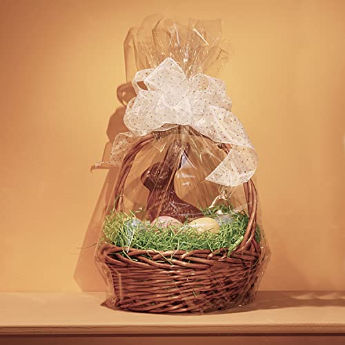 CUDICY 50pcs Cellophane Bags 12x18 Cellophane Wrap Goodie Bags Large Clear Gift Bag Party Favors Bag Clear Treat Wraps with Ties Plastic Gift Packaging Wraps for Cookie Candy - Image 4