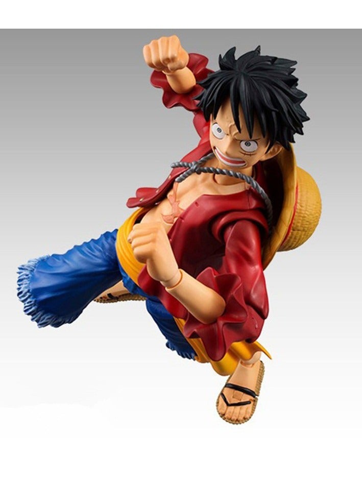 General One Piece figure One Piece straw hat movable Luffy can change head figure two-dimensional animation model desktop ornament (17cm)  - Image 2