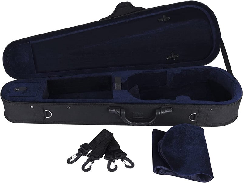 ADM 4/4 Full Size Violin Hard Case Basic Professional Triangular Shape Backpack, Super Light Suspension, Black - Image 3