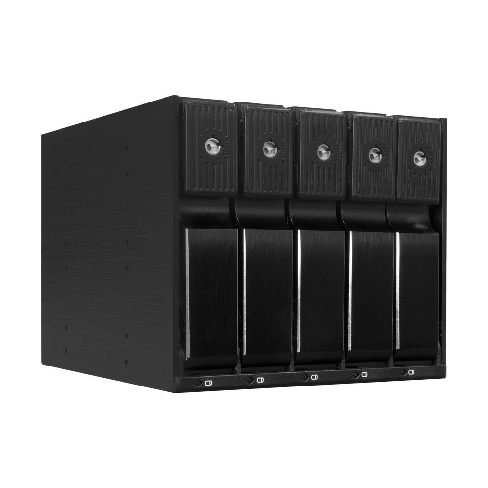 Kingwin Hard Drive Enclosure for Computer PC Case Internal 5 Bay Hot Swap for 35 HDD SSD SATA Backplane Aluminum Trayless Mobile Rack Support SATA IIIIII SAS III 6 Gbps Performance
