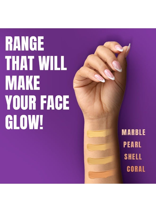 Elle 18 Full Coverage Radiant Liquid For All Skin Lasting Glow Foundation|| 01 Pearl|| 27 Ml - Image 5