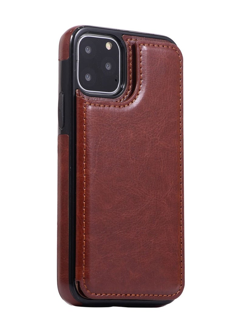 Loquat Suitable for iPhone mobile phone leather case crazy horse pattern sticker card - Image 2