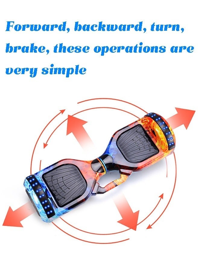 Arabest Kid Smart Scooter - Hoverboard - Two-Wheel Self Balancing - Electric Scooter with Light and Bluetooth Speaker - 7 inch - Children Gift - Sport Toy - Image 2