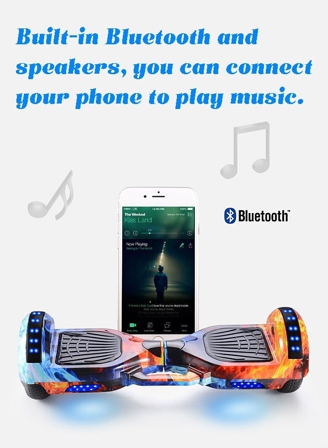 Arabest Kid Smart Scooter - Hoverboard - Two-Wheel Self Balancing - Electric Scooter with Light and Bluetooth Speaker - 7 inch - Children Gift - Sport Toy - Image 3